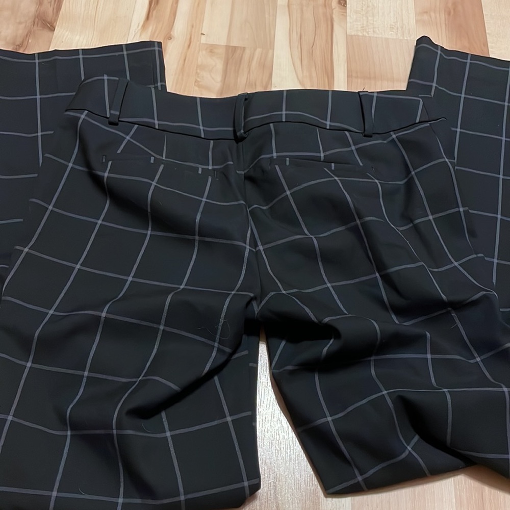 Ann Taylor Loft “Marisa” trousers with checkered pinstripe pattern GUC - Picture 7 of 7
